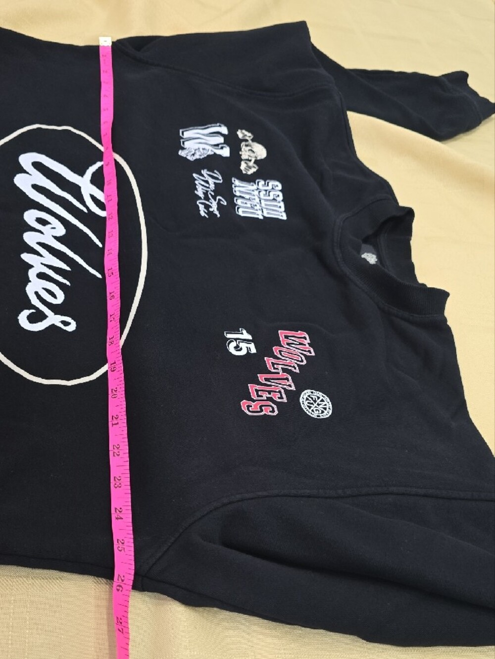 Darc Sport Black 'Wolves' Graphic Crewneck Sweatshirt - M - Picture 9 of 11